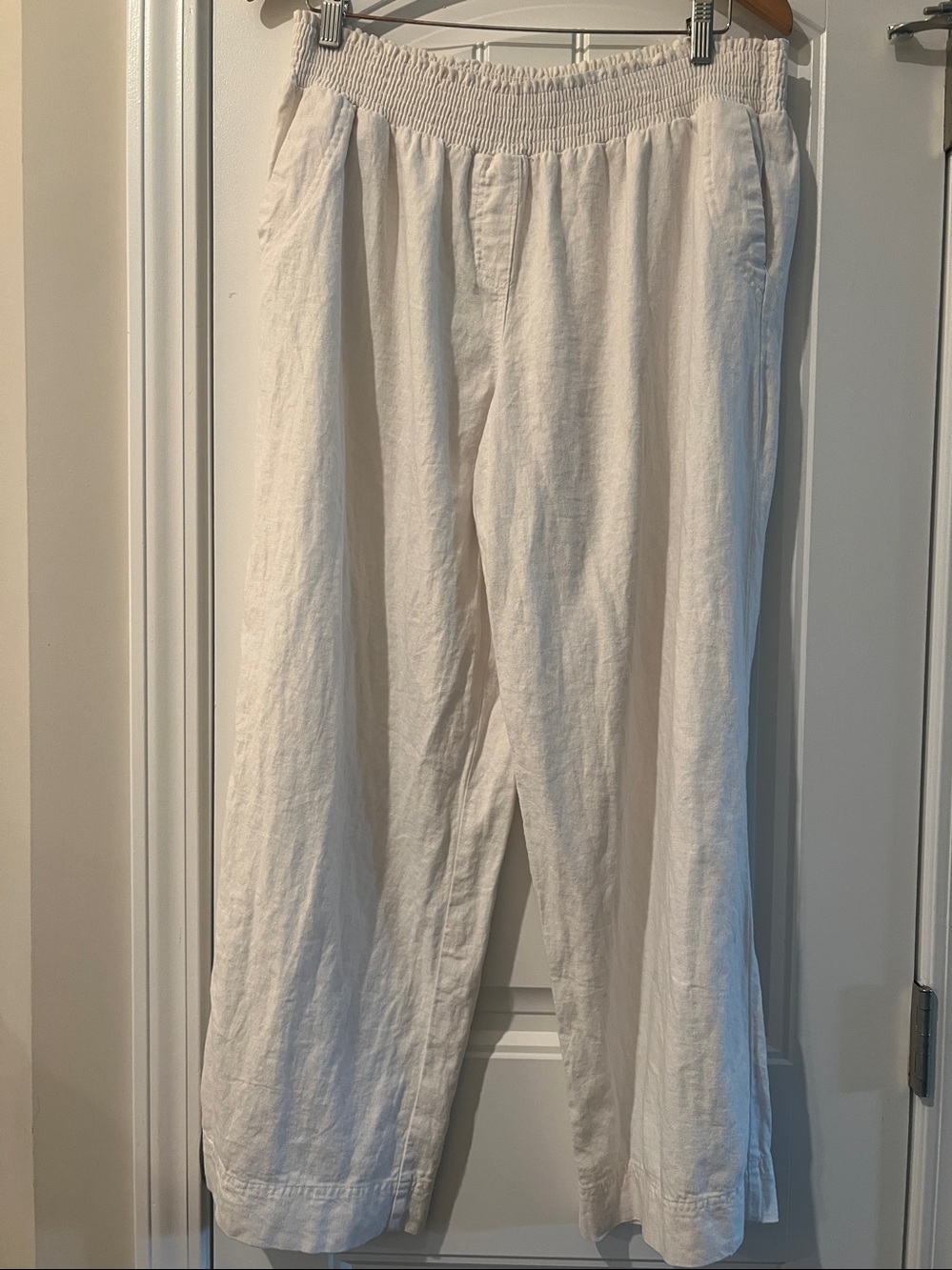 Counterparts pull on wide leg Linen Blend Pants